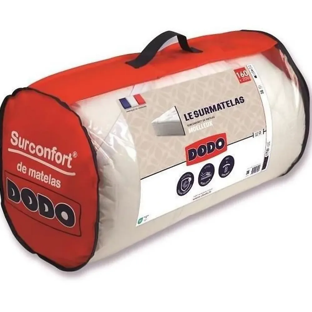 Dodo - Surmatelas 160x200 cm - Mousse haute densite - Housse polyester lavable* Matelas