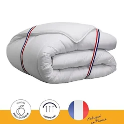 Couette tempérée Country - 200 x 200 cm - Blanc><noscript><img width=