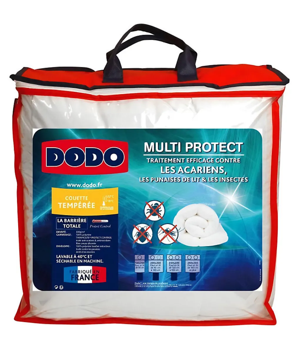 Couette tempérée MULTIPROTECT - 140 x 200 cm>Dodo Discount