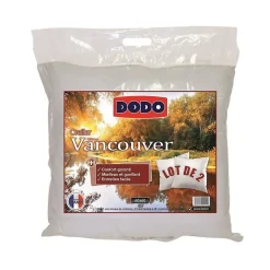 Dodo Lot de 2 Oreillers VANCOUVER 60x60cm* Oreiller Moelleux