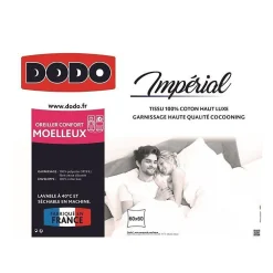 Dodo Oreiller moelleux Imperial - 60 x 60 cm - Blanc* Oreiller Moelleux