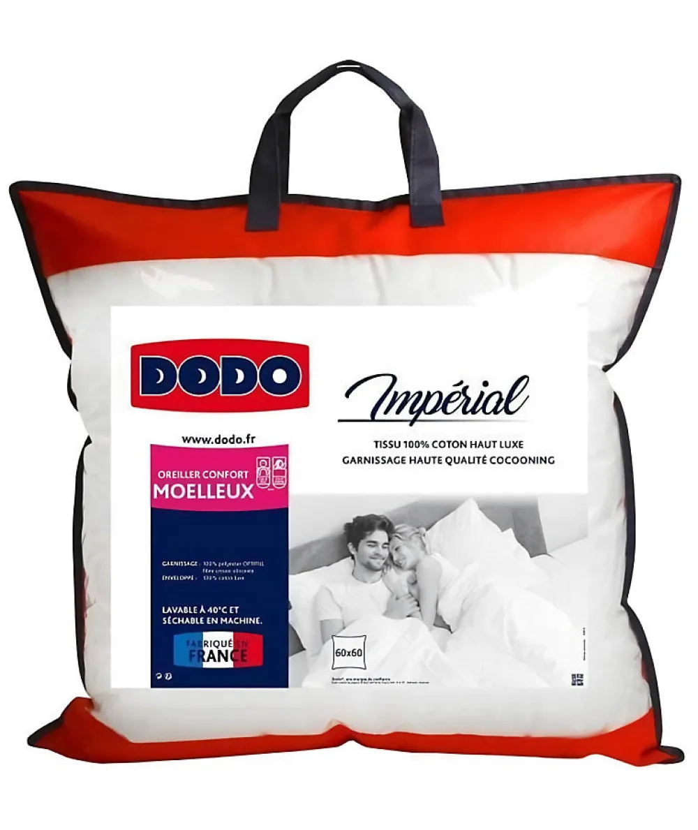 Dodo Oreiller moelleux Imperial - 60 x 60 cm - Blanc* Oreiller Moelleux