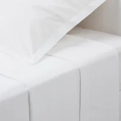 Drap en coton - blanc - 180x290 cm - Atmosphera>Atmosphera Créateur D'Intérieur Best