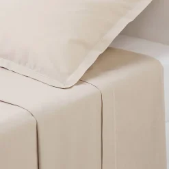 Atmosphera Créateur D'Intérieur Drap en coton - lin 240x290 cm - Atmosphera* Drap Plat