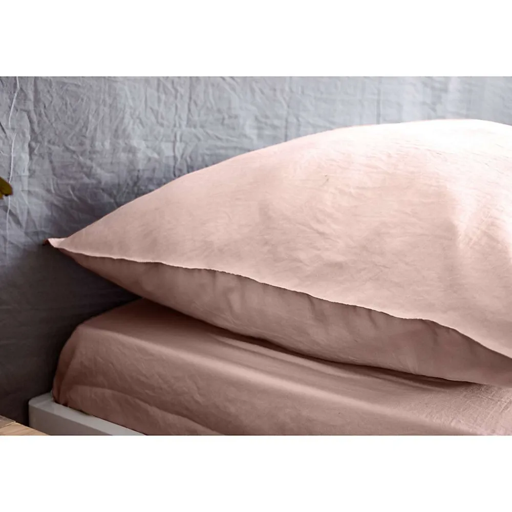 Drap housse - 100% microfibre lavée>Côté Déco Outlet