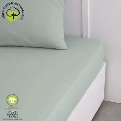 Drap housse 2 places - 100% coton BIO>Today Outlet
