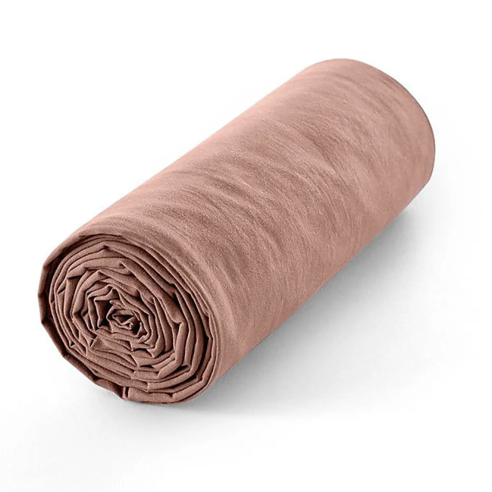 Coton Pur Drap housse 180 x 200 cm bonnet 30 cm "Prémium" pour lit 2 places King Size - Prémium Vieux Rose* Drap Housse|Drap Housse