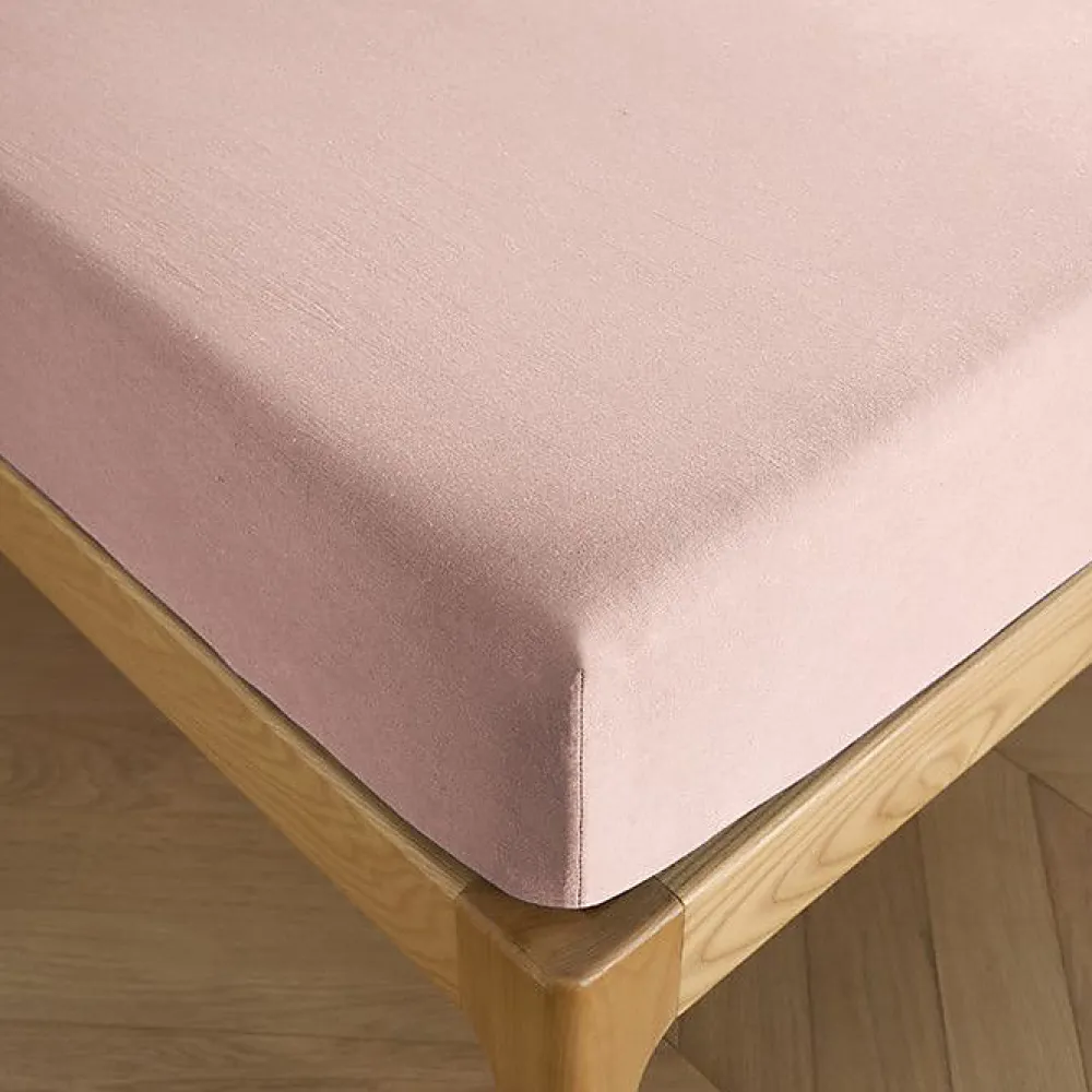 Coton Pur Drap housse 180 x 200 cm bonnet 30 cm "Prémium" pour lit 2 places King Size - Prémium Rose Dragée* Drap Housse|Drap Housse