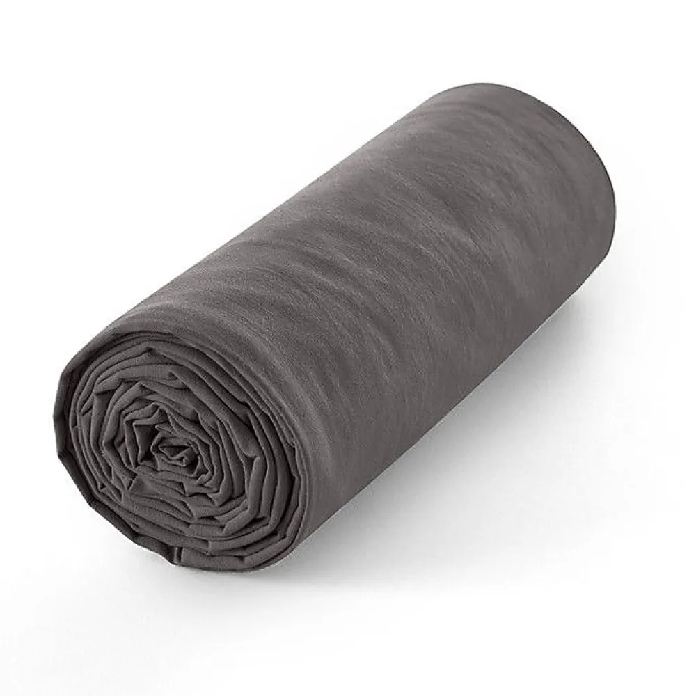 Drap housse 200 x 200 cm bonnet 30 cm "Prémium" pour lit 2 places King Size - Prémium Ardoise>Coton Pur