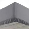 Drap housse 140 x 190 cm bonnet 30 cm Mmicrofibre Oscar Anthracite>Douceur D'Intérieur Outlet