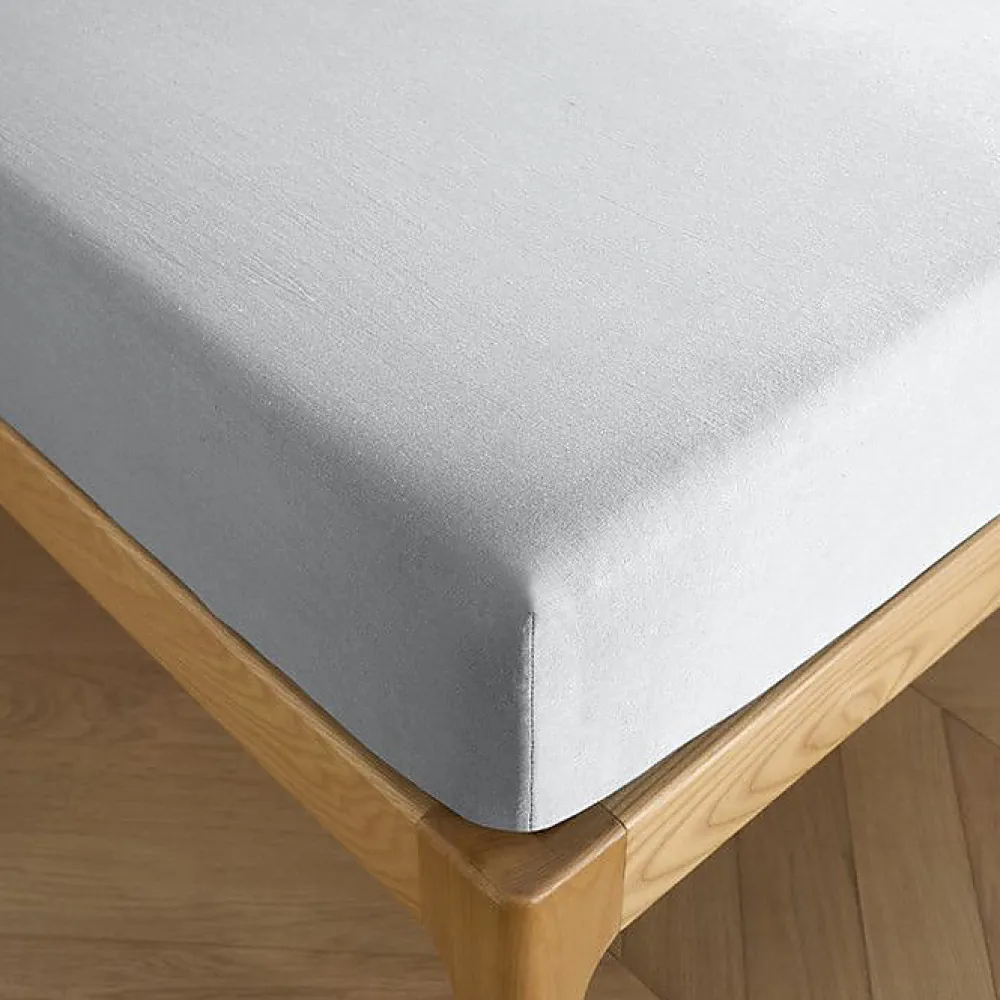 Drap housse 140 x 190 cm bonnet 30 cm "Prémium" pour lit 2 places - Prémium Nuage>Coton Pur Best