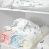 Sevira Kids Drap housse berceau en gaze de coton à carreaux* Drap Housse|Drap Housse
