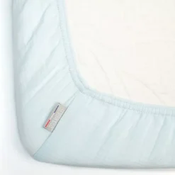 Sevira Kids Drap housse berceau en gaze de coton à carreaux* Drap Housse|Drap Housse