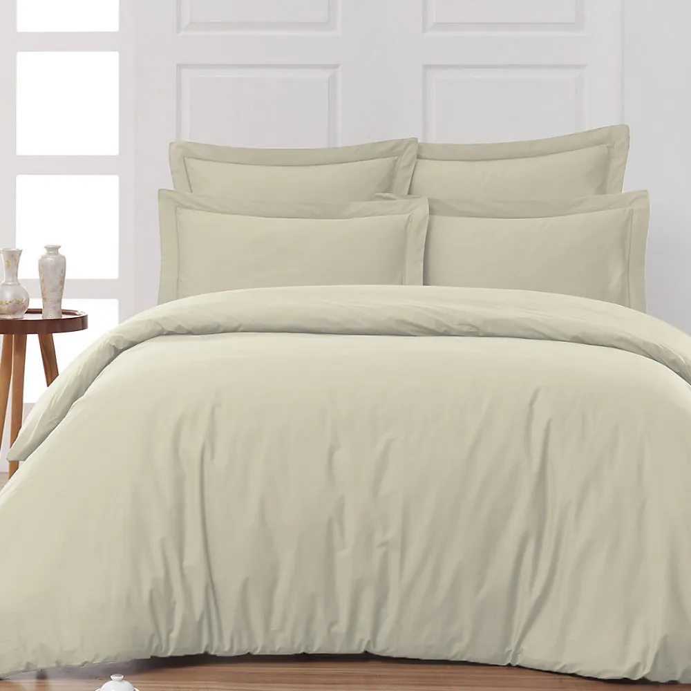 Drap housse bonnet 40 cm en percale coton PLUSFicelle 140x190 cm SOFT PERCALE>Sensei Maison Clearance