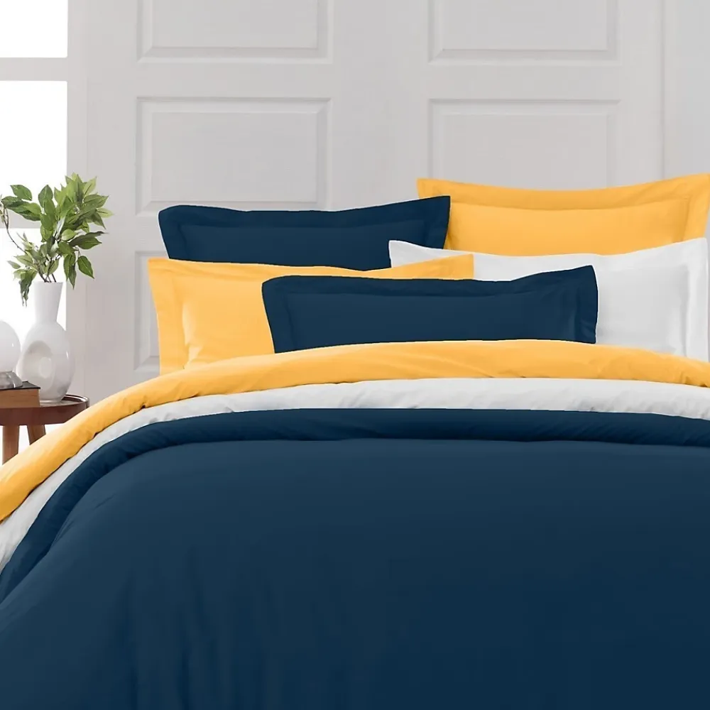 Sensei Maison Drap housse bonnet 40 cm en percale coton PLUSIndigo 90x200 cm SOFT PERCALE* Drap Housse|Drap Housse