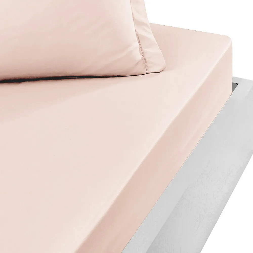 Drap housse bonnet 40 cm en percale coton PLUSPoudre 200x200 cm SOFT PERCALE>Sensei Maison Hot