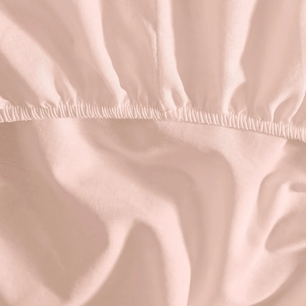 Drap housse bonnet 40 cm en percale coton PLUSPoudre 200x200 cm SOFT PERCALE>Sensei Maison Hot