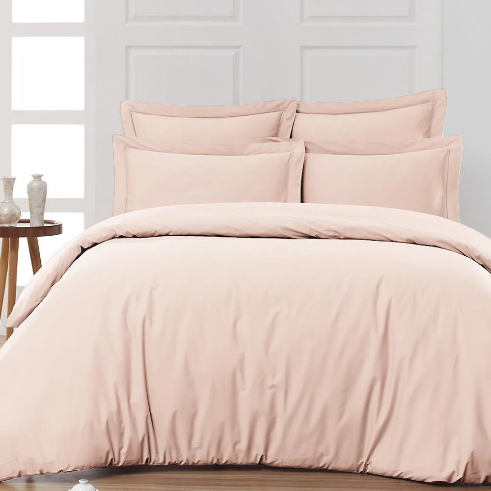 Drap housse bonnet 40 cm en percale coton PLUSPoudre 200x200 cm SOFT PERCALE>Sensei Maison Hot