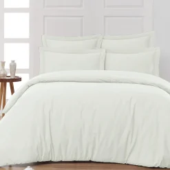 Drap housse bonnet 40 cm en percale coton PLUSEcru 180x200 cm SOFT PERCALE>Sensei Maison Hot