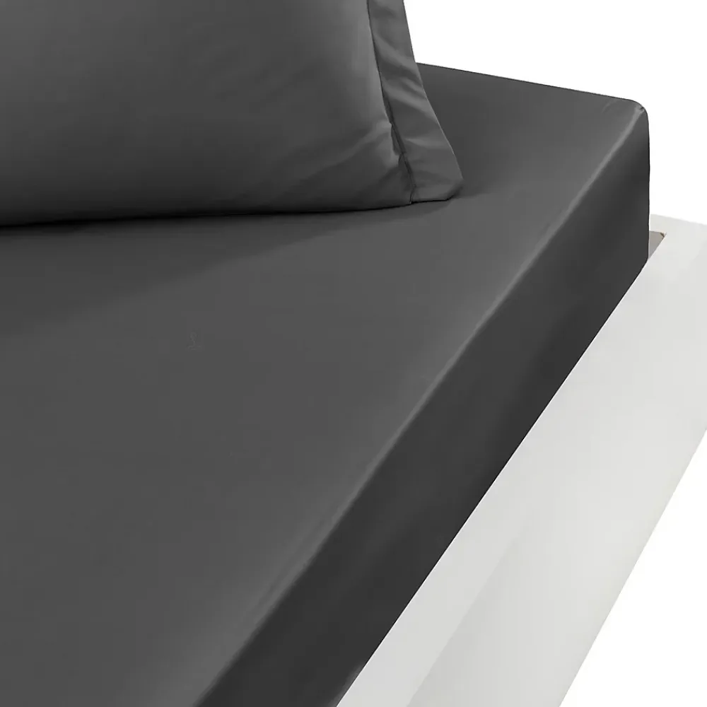 Sensei Maison Drap housse bonnet 40 cm en percale coton PLUSAnthracite 80x200 cm SOFT PERCALE* Drap Housse|Drap Housse