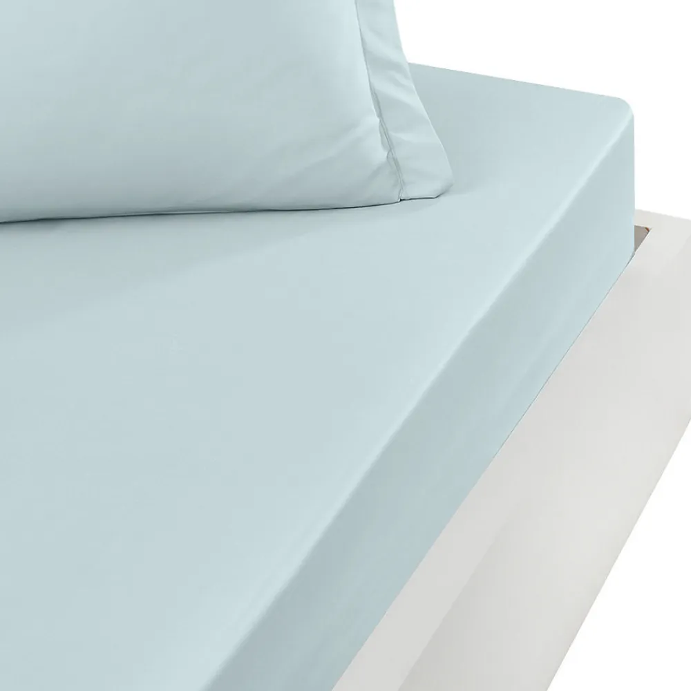 Drap housse bonnet 40 cm en percale coton PLUSNuage 80x200 cm SOFT PERCALE>Sensei Maison Outlet
