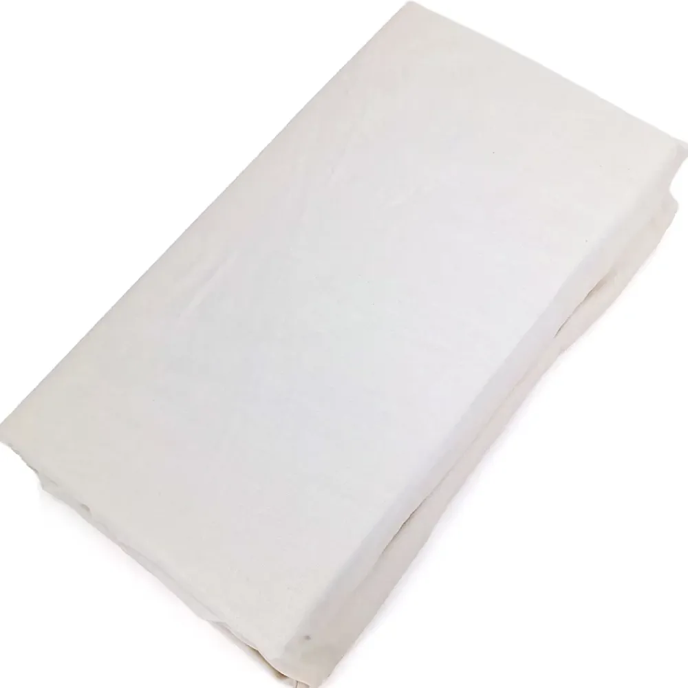 Linnea Drap housse CONCERTO satin de coton 200x200 cm bonnet 40 cm uni beige Craie* Drap Housse|Drap Housse