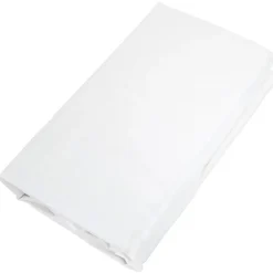Linnea Drap housse CONCERTO satin de coton 160x200 cm bonnet 35 cm uni blanc Neige* Drap Housse|Drap Housse
