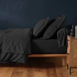 Eden Drap housse coton 57 fils noir 90 x 190 cm* Drap Housse|Drap Housse