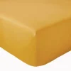 Drap Housse coton bonnet 23 cm fabriqué en France (180x190 cm - Jaune moutarde)>Tradilinge New
