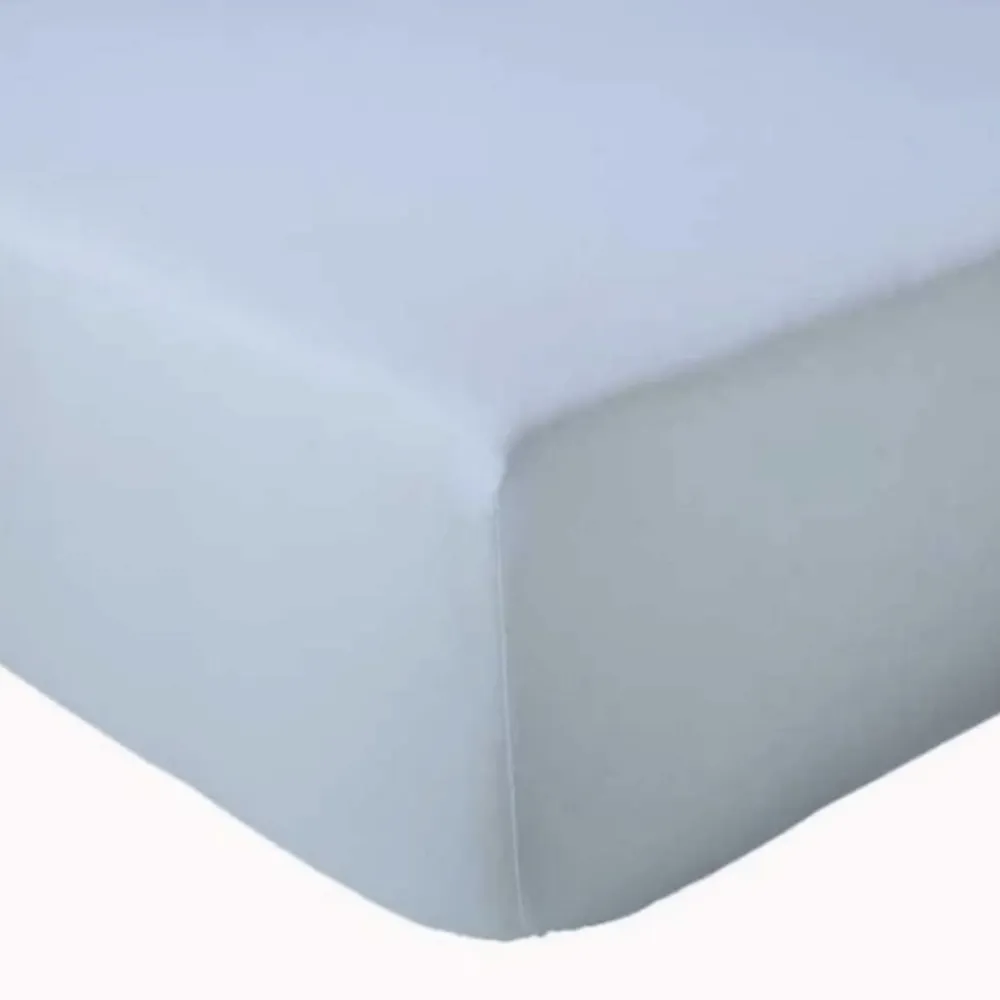 Tradilinge Drap Housse coton bonnet 23 cm fabriqué en France (180x190 cm - Gris clair)* Drap Housse|Drap Housse