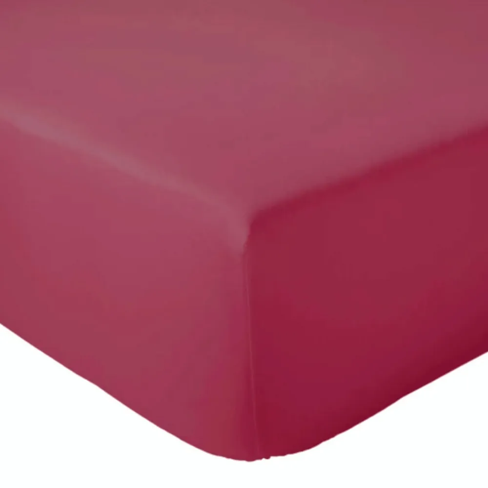 Drap Housse coton bonnet 23 cm fabriqué en France (140x190 cm - Rose foncé)>Tradilinge New