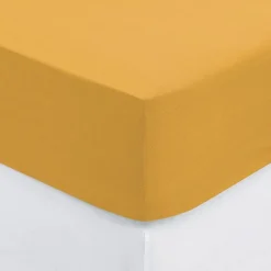 Eden Drap housse coton uni 160 x 200 cm Couleur moderne canard* Drap Housse|Drap Housse