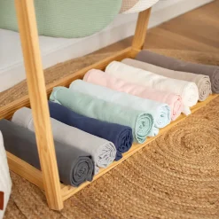 Drap housse couffin en double gaze à carreaux>Sevira Kids Best