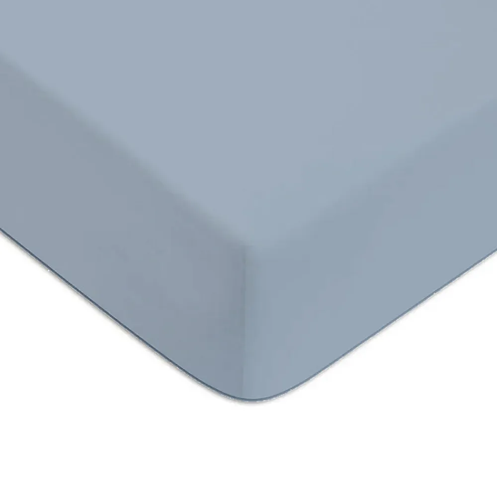 Drap housse en coton 57 fils uni bonnet 25cm 160x200cm>Future Home Clearance