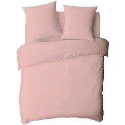 Drap housse en coton 57 fils uni bonnet 25cm 140x190cm><noscript><img width=
