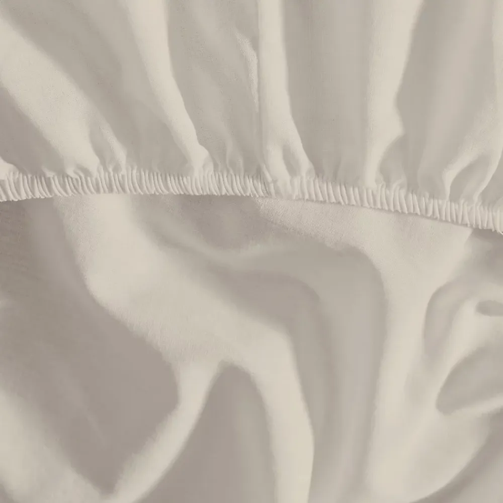 Sensei Maison Drap housse en coton bonnet 30 cm Ecru 180x200 cm STUDIO* Drap Housse|Drap Housse