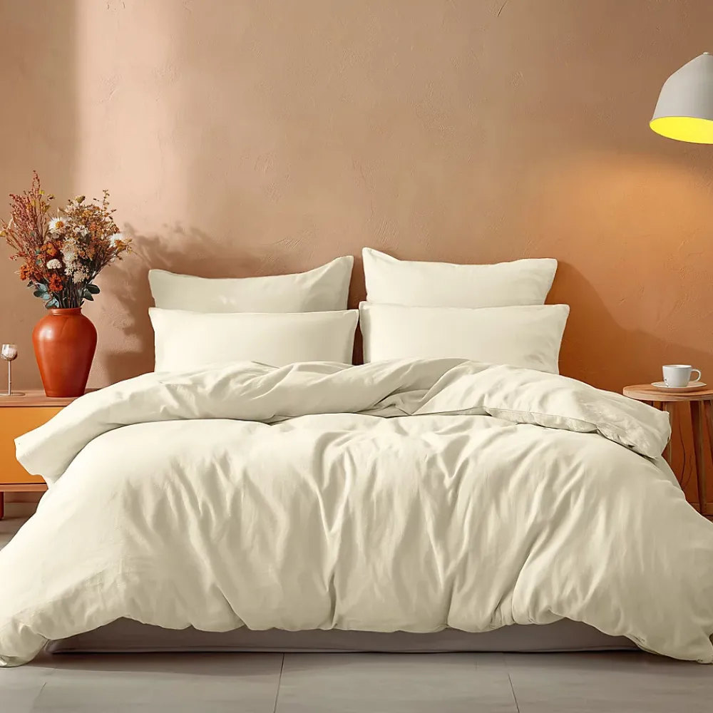 Sensei Maison Drap housse en coton bonnet 30 cm Ecru 180x200 cm STUDIO* Drap Housse|Drap Housse