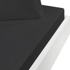 Drap housse en coton bonnet 30 cm Anthracite 120x190 cm STUDIO>Sensei Maison Hot