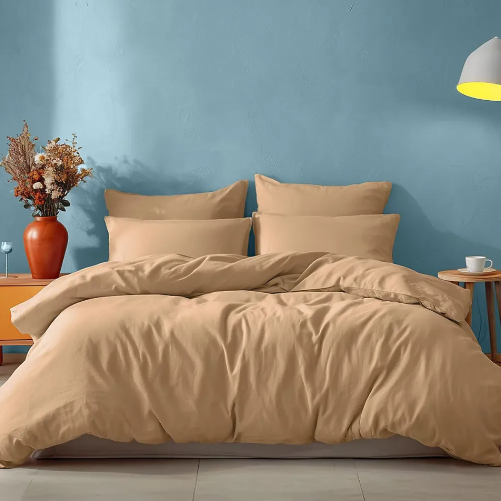 Sensei Maison Drap housse en coton bonnet 30 cm Moka 90x190 cm STUDIO* Drap Housse|Drap Housse