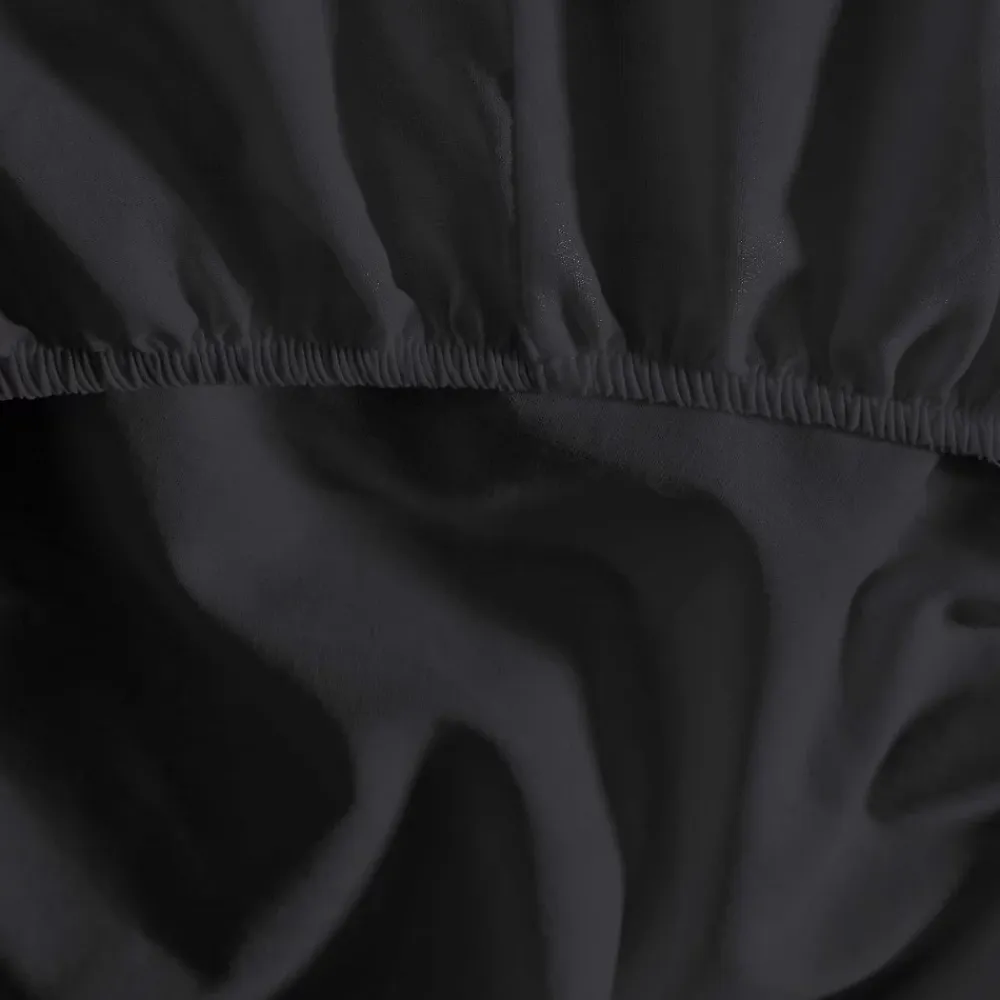 Sensei Maison Drap housse en coton bonnet 30 cm Anthracite 180x200 cm STUDIO* Drap Housse|Drap Housse