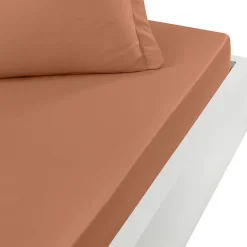 Sensei Maison Drap housse en coton bonnet 30 cm Brique 90x190 cm STUDIO* Drap Housse|Drap Housse