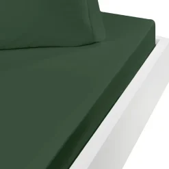 Sensei Maison Drap housse en coton bonnet 30 cm Lichen 200x200 cm STUDIO* Drap Housse|Drap Housse