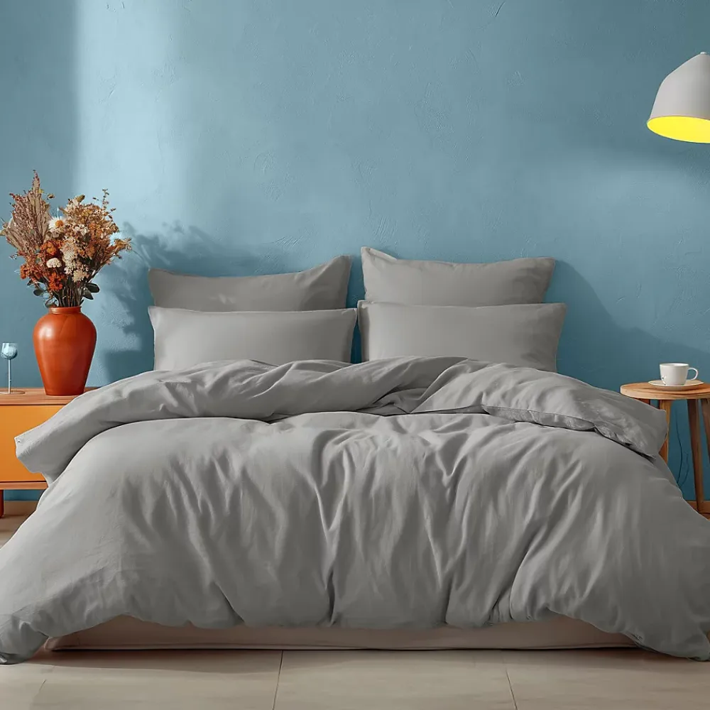 Sensei Maison Drap housse en coton bonnet 30 cm Gris Perle 160x200 cm STUDIO* Drap Housse|Drap Housse