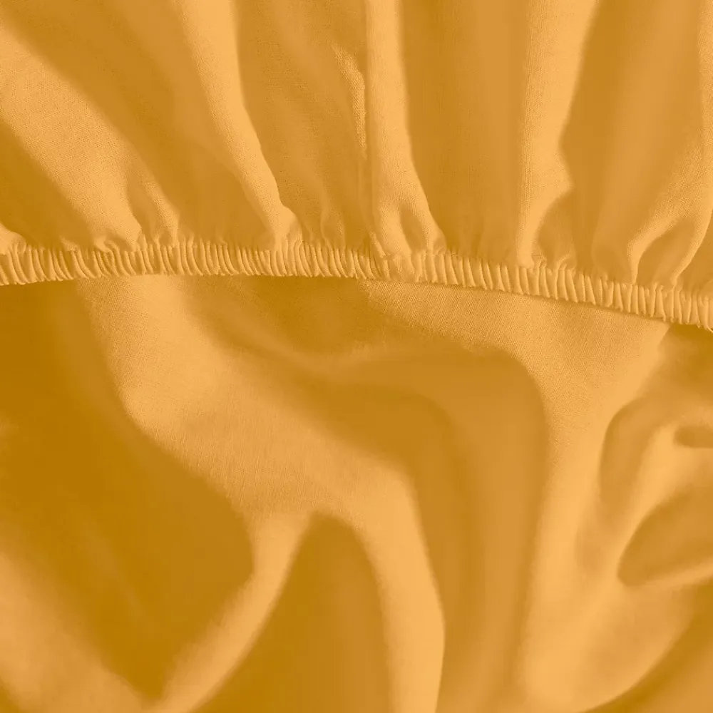 Sensei Maison Drap housse en coton bonnet 30 cm Caramel 140x190 cm STUDIO* Drap Housse|Drap Housse