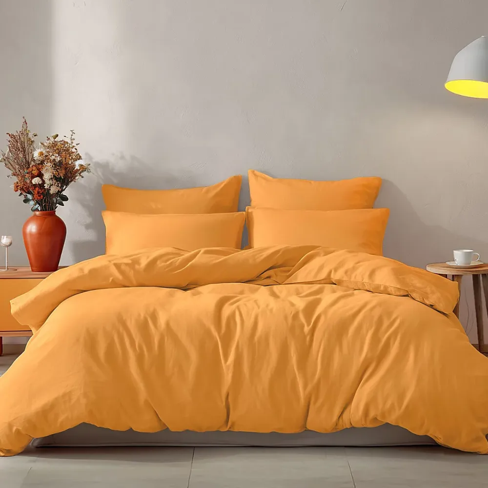 Sensei Maison Drap housse en coton bonnet 30 cm Caramel 140x190 cm STUDIO* Drap Housse|Drap Housse