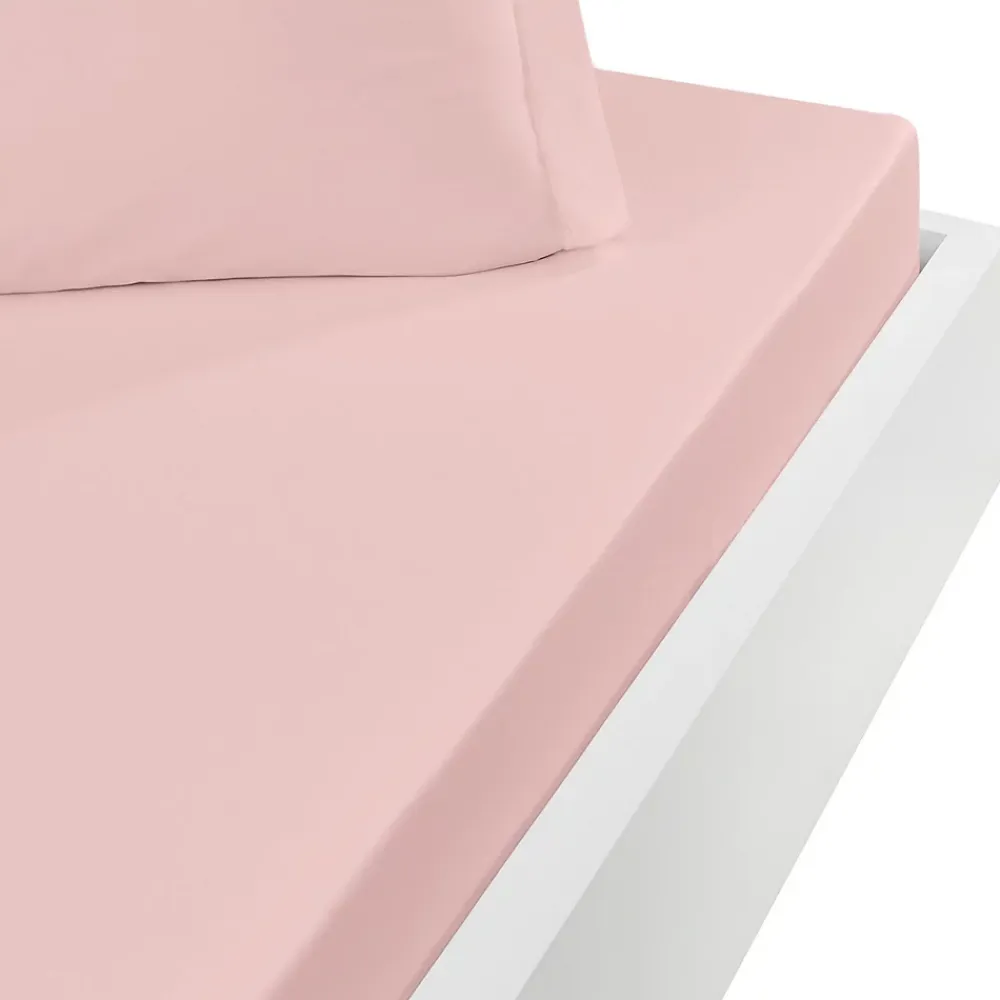 Sensei Maison Drap housse en coton bonnet 30 cm Poudre 160x200 cm STUDIO* Drap Housse|Drap Housse