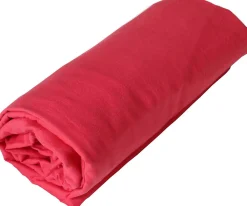 Drap housse en coton Lavé (160x200 cm - Rouge)>Toison d'Or Clearance