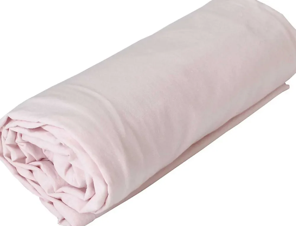 Toison d'Or Drap housse en coton Lavé (140x190 cm - Rose Clair)* Drap Housse|Drap Housse