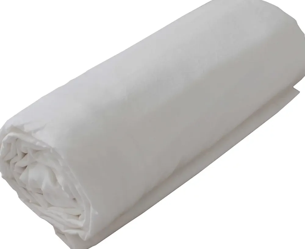 Toison d'Or Drap housse en coton Lavé (80x200 cm - Blanc)* Drap Housse|Drap Housse