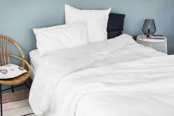 Toison d'Or Drap housse en coton Lavé (80x200 cm - Blanc)* Drap Housse|Drap Housse